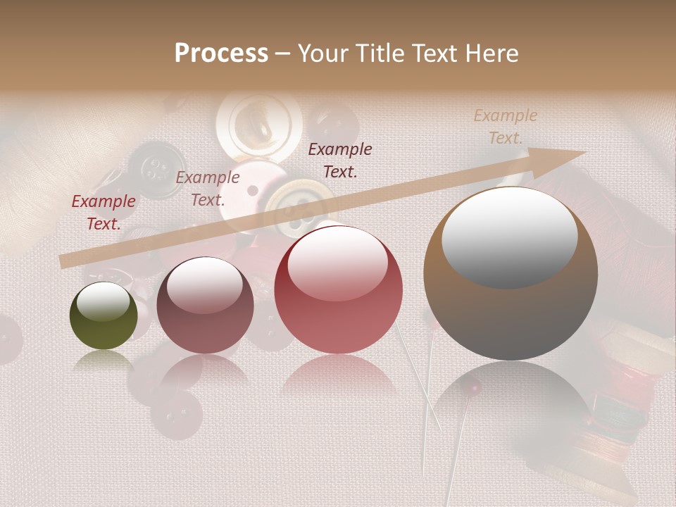 Detail Pin Spool PowerPoint Template