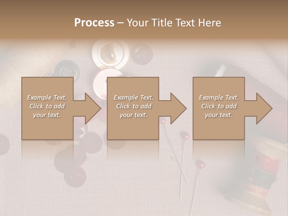 Detail Pin Spool PowerPoint Template