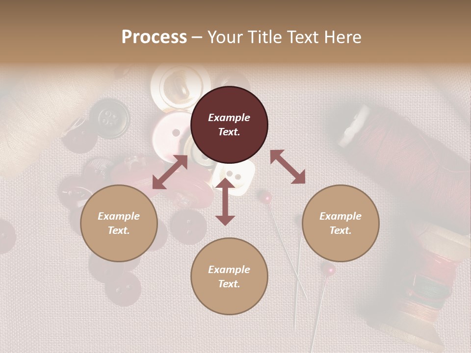 Detail Pin Spool PowerPoint Template