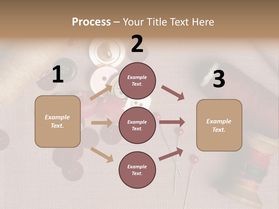 Detail Pin Spool PowerPoint Template