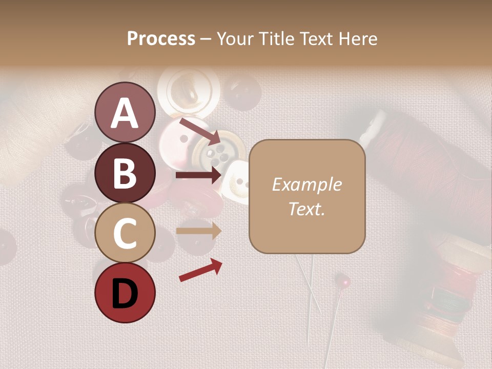 Detail Pin Spool PowerPoint Template