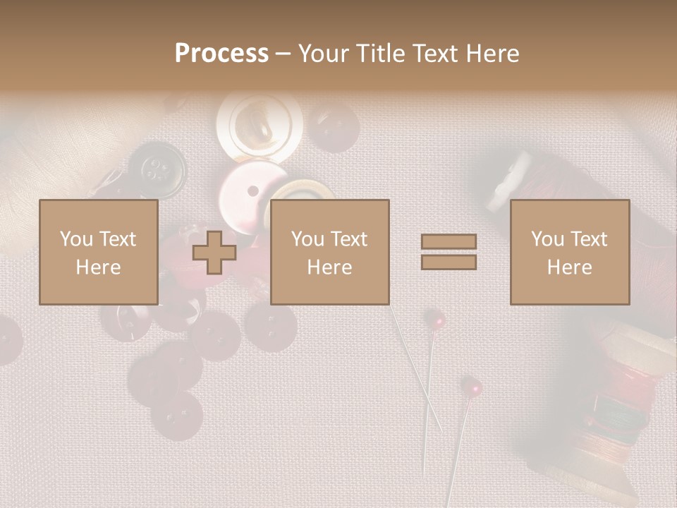 Detail Pin Spool PowerPoint Template