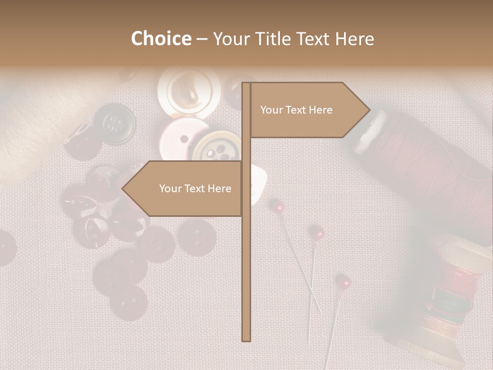 Detail Pin Spool PowerPoint Template