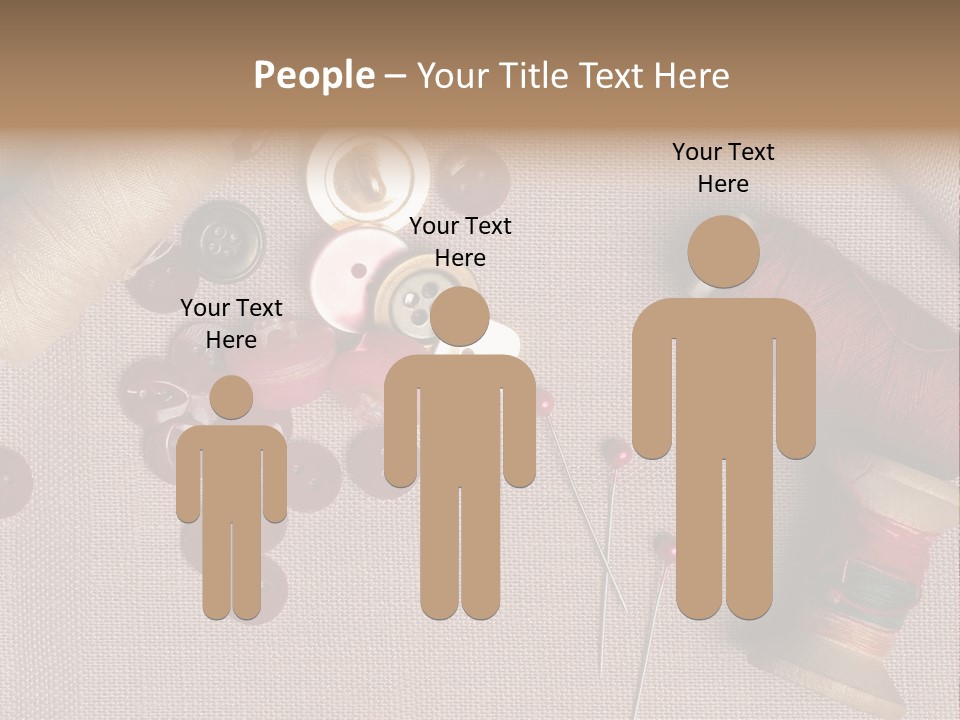 Detail Pin Spool PowerPoint Template