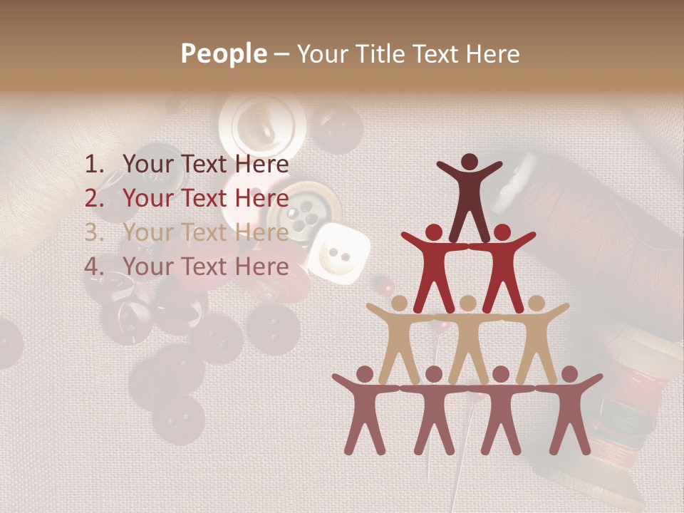 Detail Pin Spool PowerPoint Template