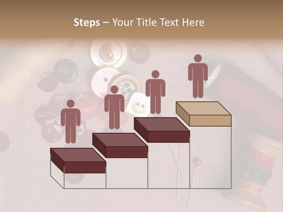 Detail Pin Spool PowerPoint Template