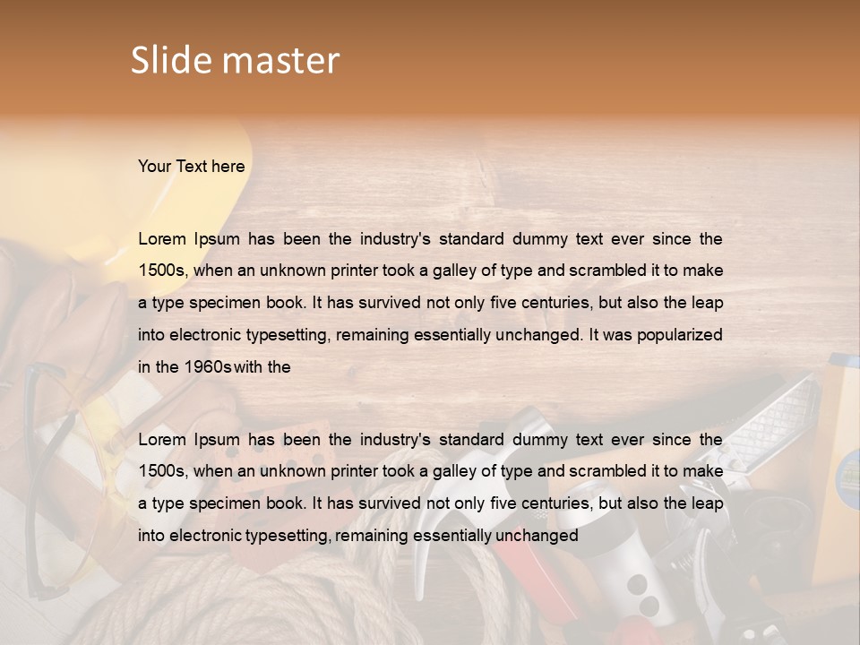 Working Background PowerPoint Template