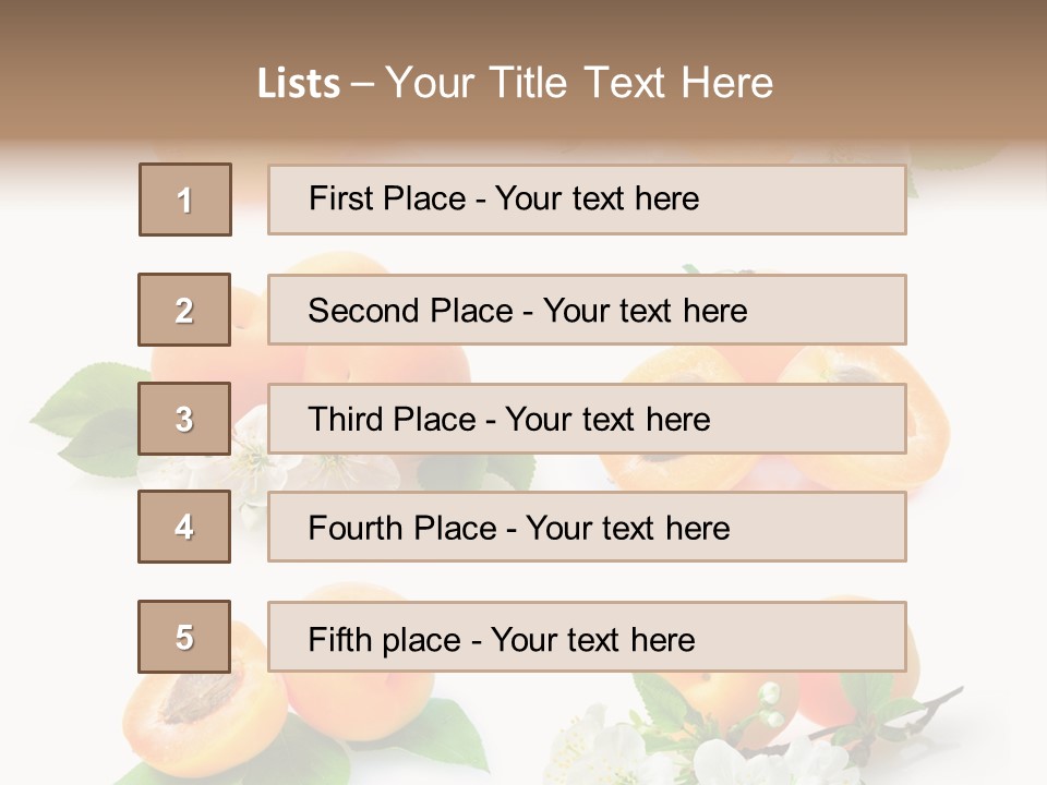 Fruits Flowers PowerPoint Template