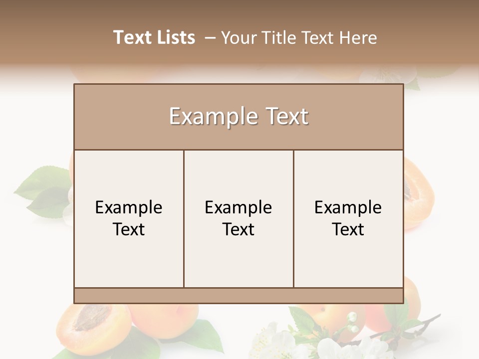 Fruits Flowers PowerPoint Template