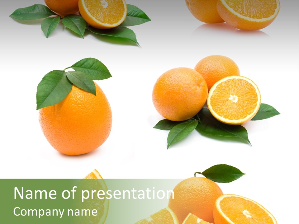 Orange Slices PowerPoint Template