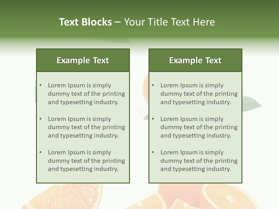 Orange Slices PowerPoint Template
