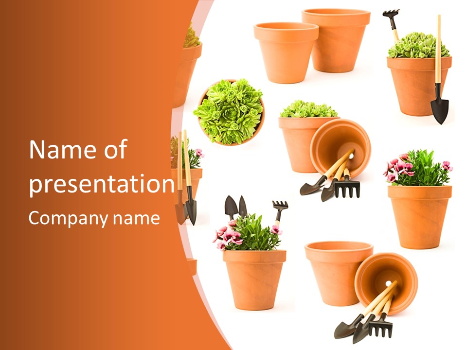 Gardening Tools PowerPoint Template