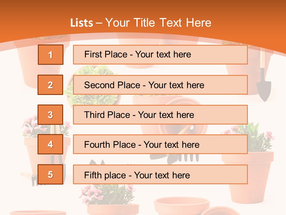 Gardening Tools PowerPoint Template