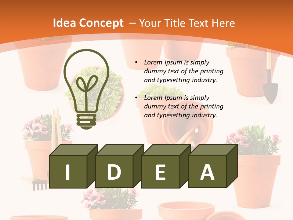 Gardening Tools PowerPoint Template
