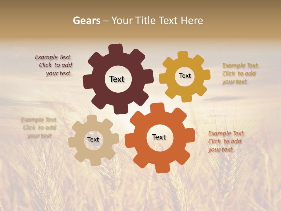 Agriculture Clear Clouds PowerPoint Template