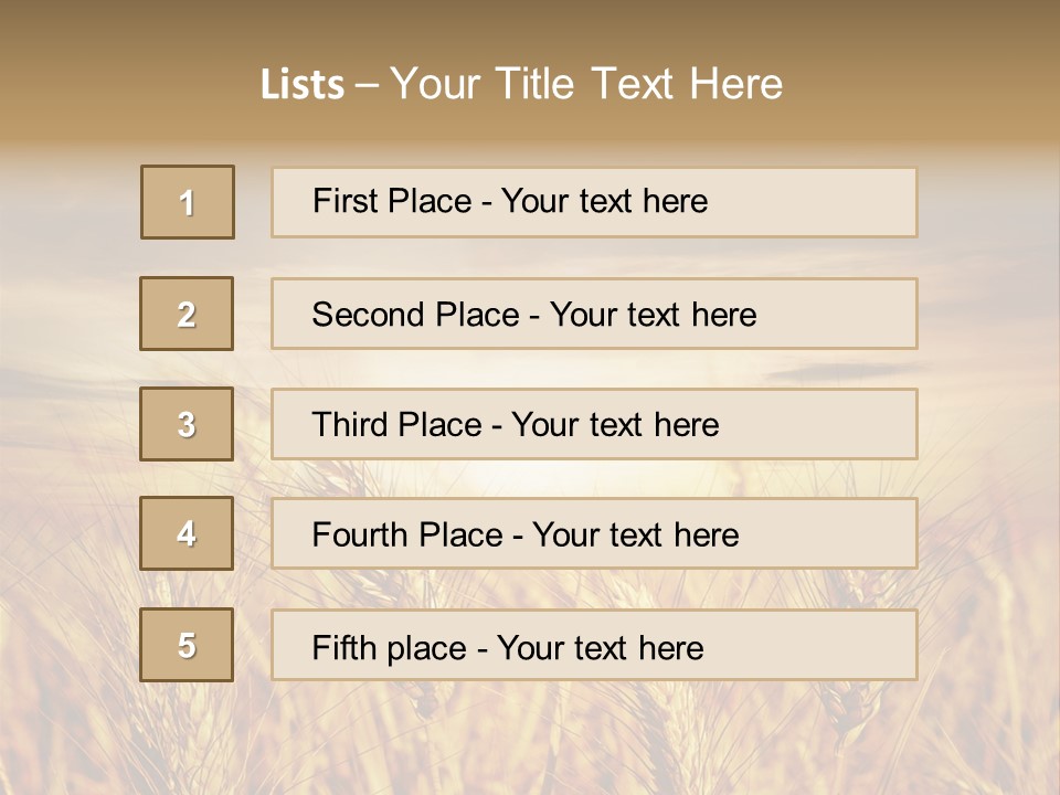 Agriculture Clear Clouds PowerPoint Template