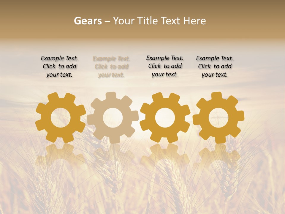 Agriculture Clear Clouds PowerPoint Template