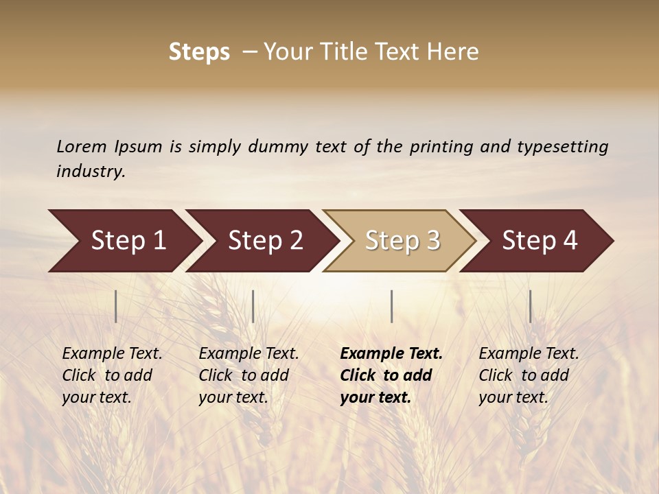 Agriculture Clear Clouds PowerPoint Template