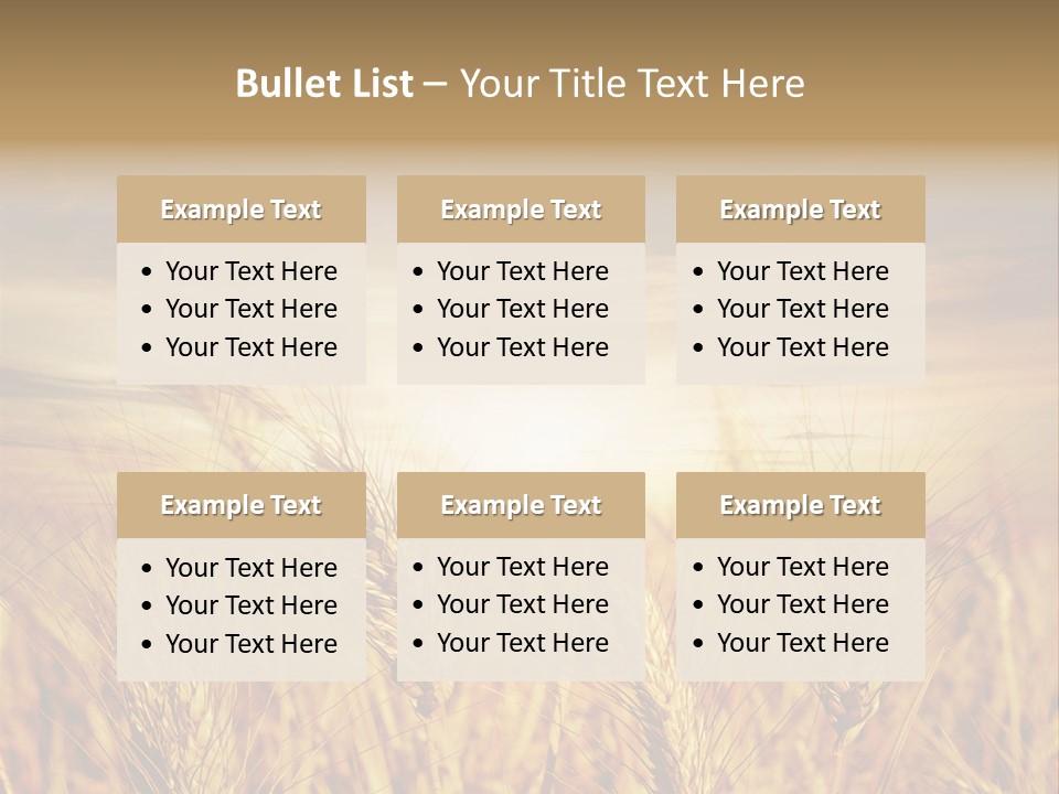 Agriculture Clear Clouds PowerPoint Template