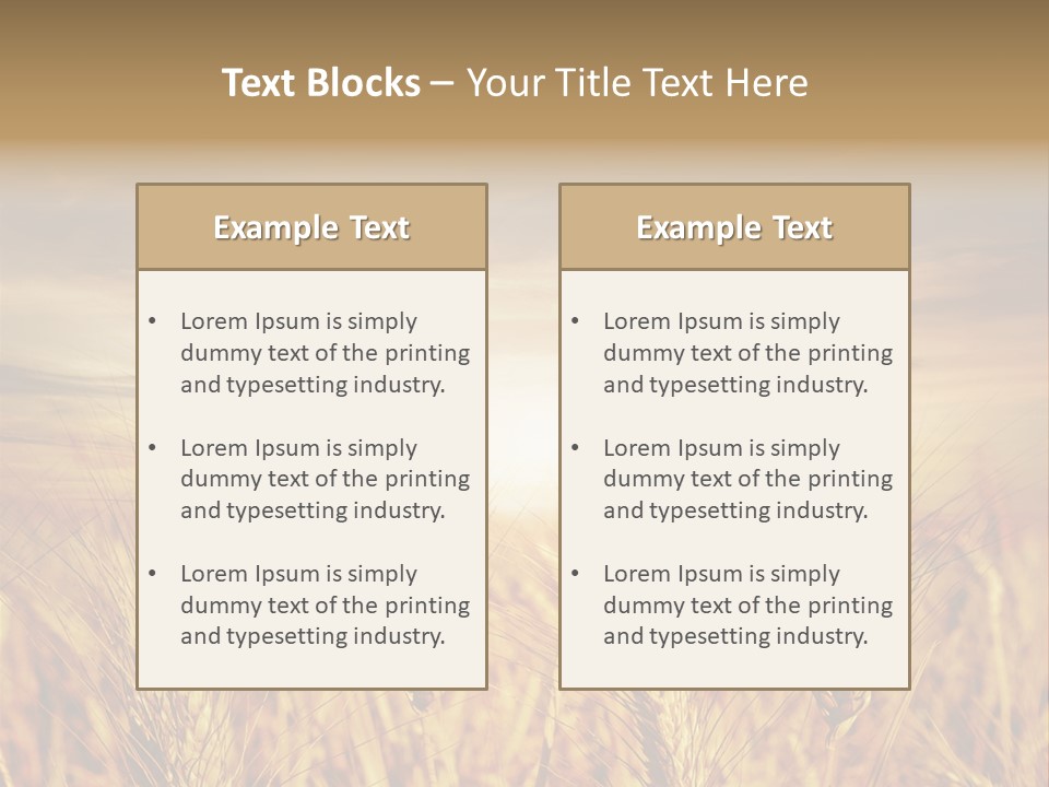Agriculture Clear Clouds PowerPoint Template