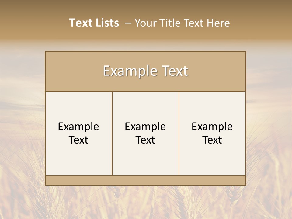 Agriculture Clear Clouds PowerPoint Template
