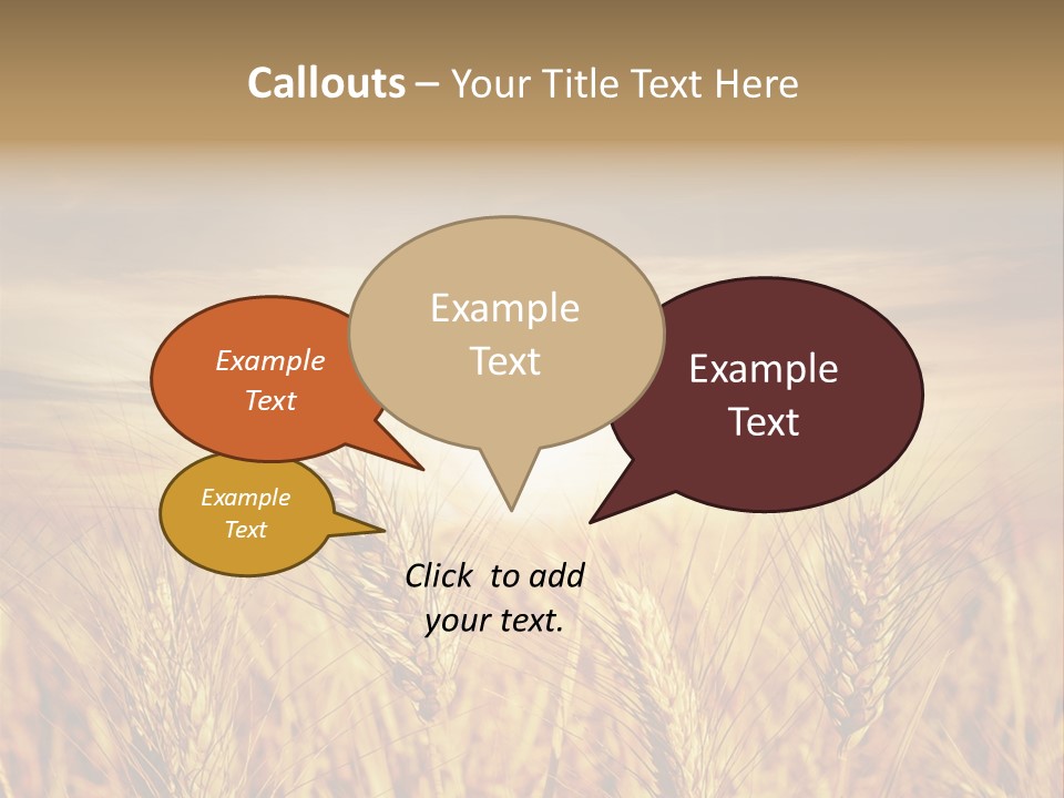 Agriculture Clear Clouds PowerPoint Template