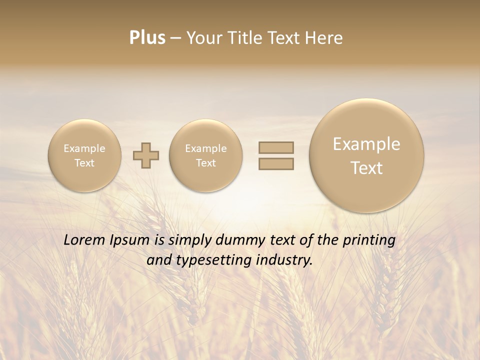 Agriculture Clear Clouds PowerPoint Template