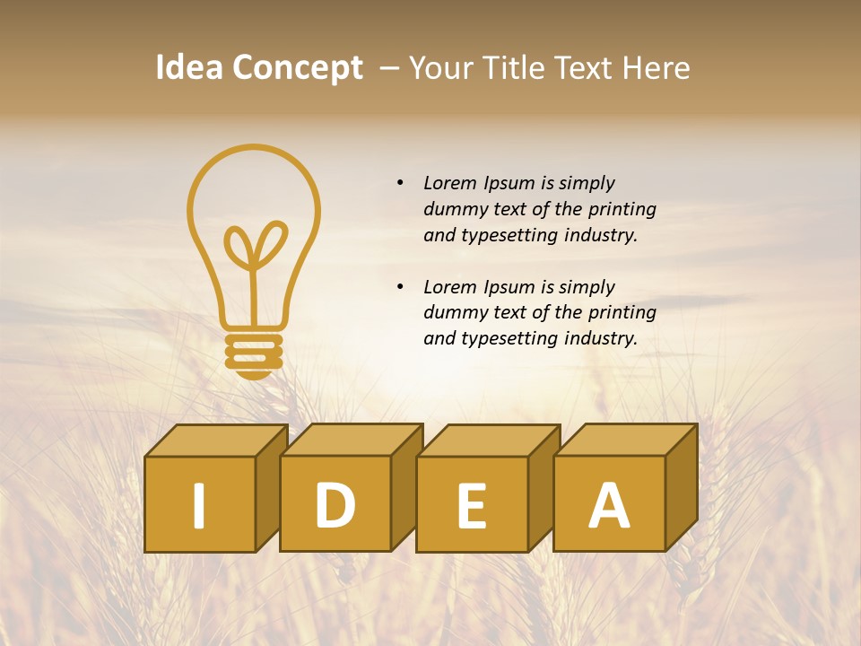 Agriculture Clear Clouds PowerPoint Template