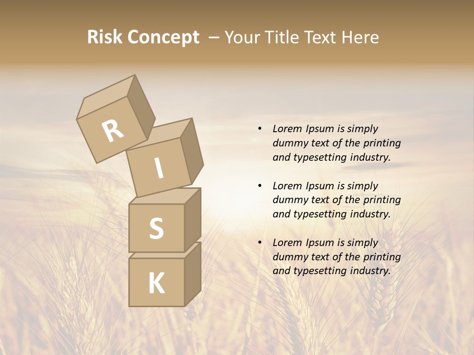 Agriculture Clear Clouds PowerPoint Template