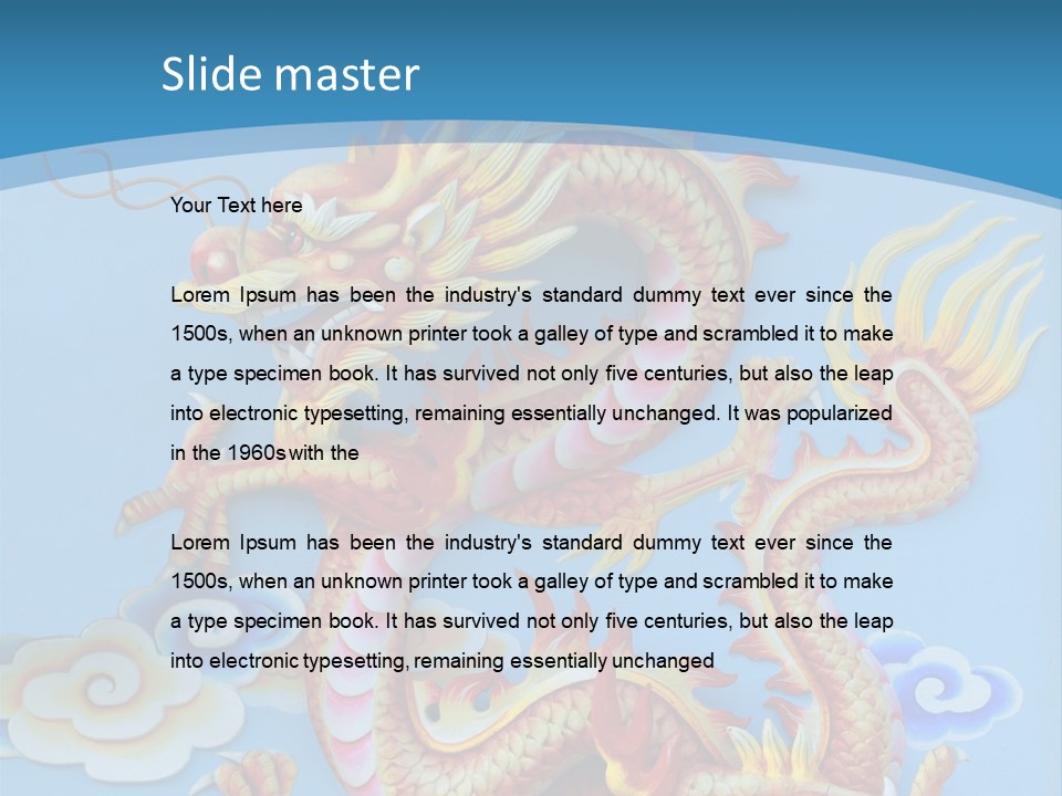 Chinese Dragon PowerPoint Template
