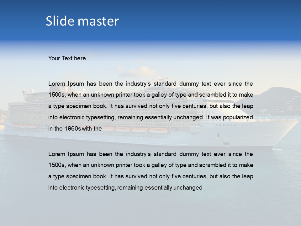 Honeymoon Cruises PowerPoint Template