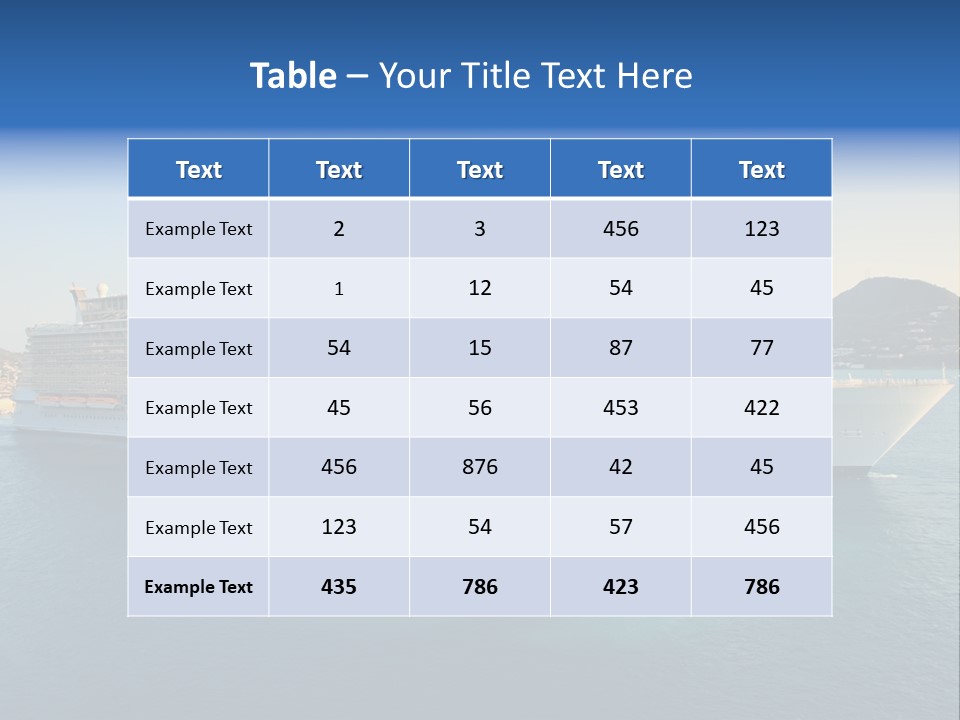 Honeymoon Cruises PowerPoint Template