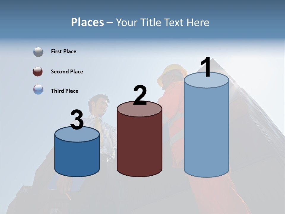Worker Shaking Hands PowerPoint Template