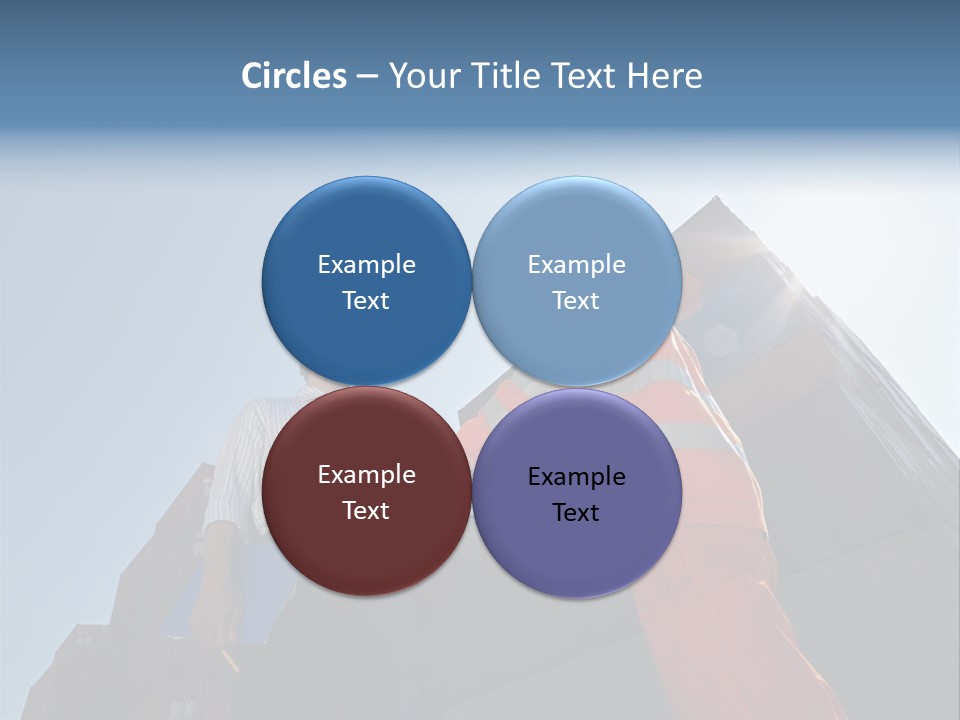Worker Shaking Hands PowerPoint Template