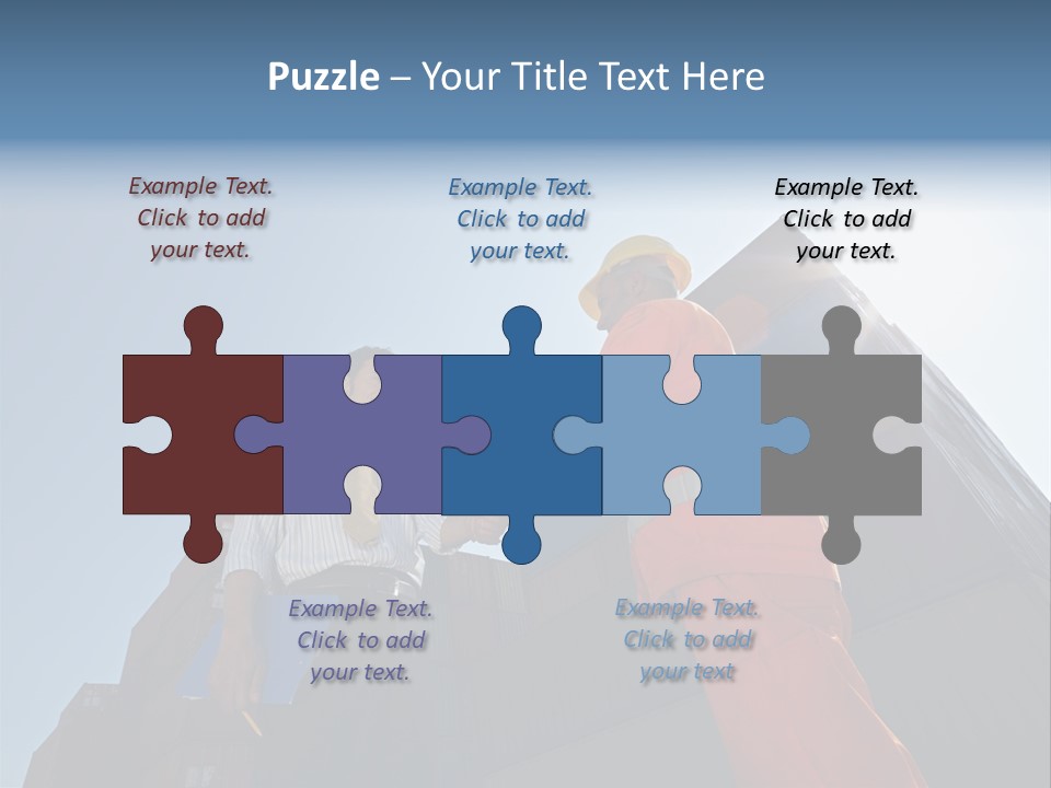 Worker Shaking Hands PowerPoint Template