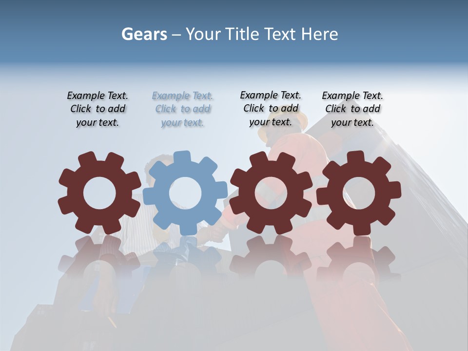 Worker Shaking Hands PowerPoint Template