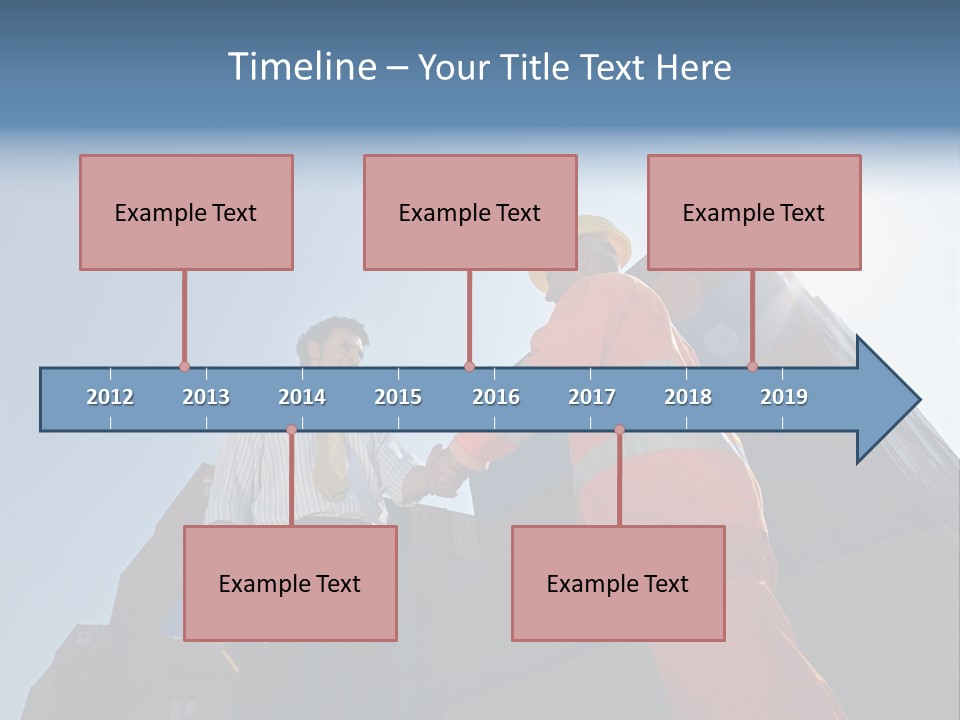 Worker Shaking Hands PowerPoint Template