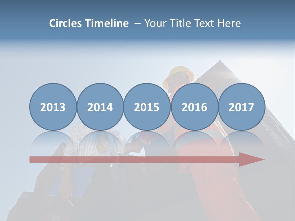 Worker Shaking Hands PowerPoint Template