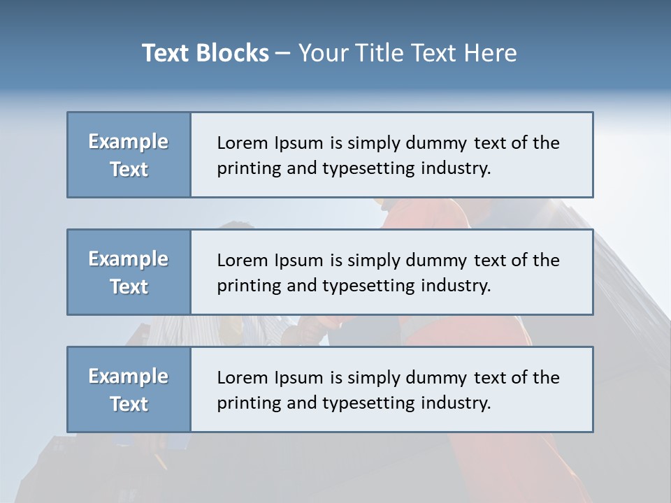 Worker Shaking Hands PowerPoint Template