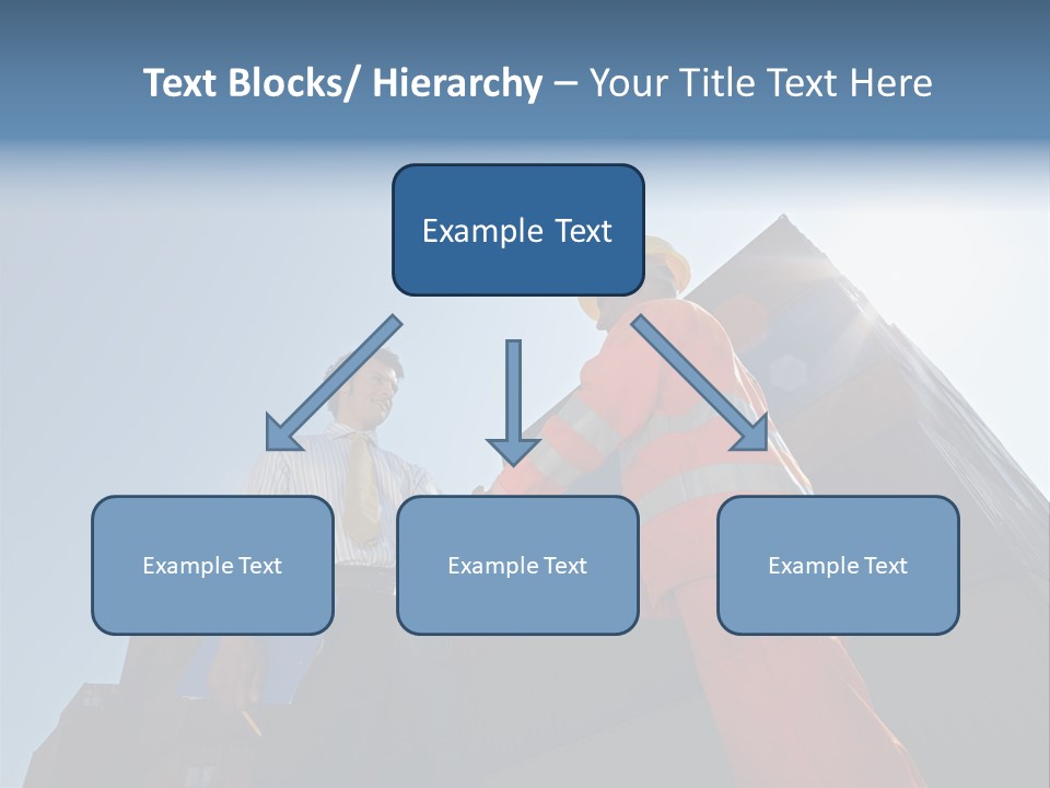 Worker Shaking Hands PowerPoint Template