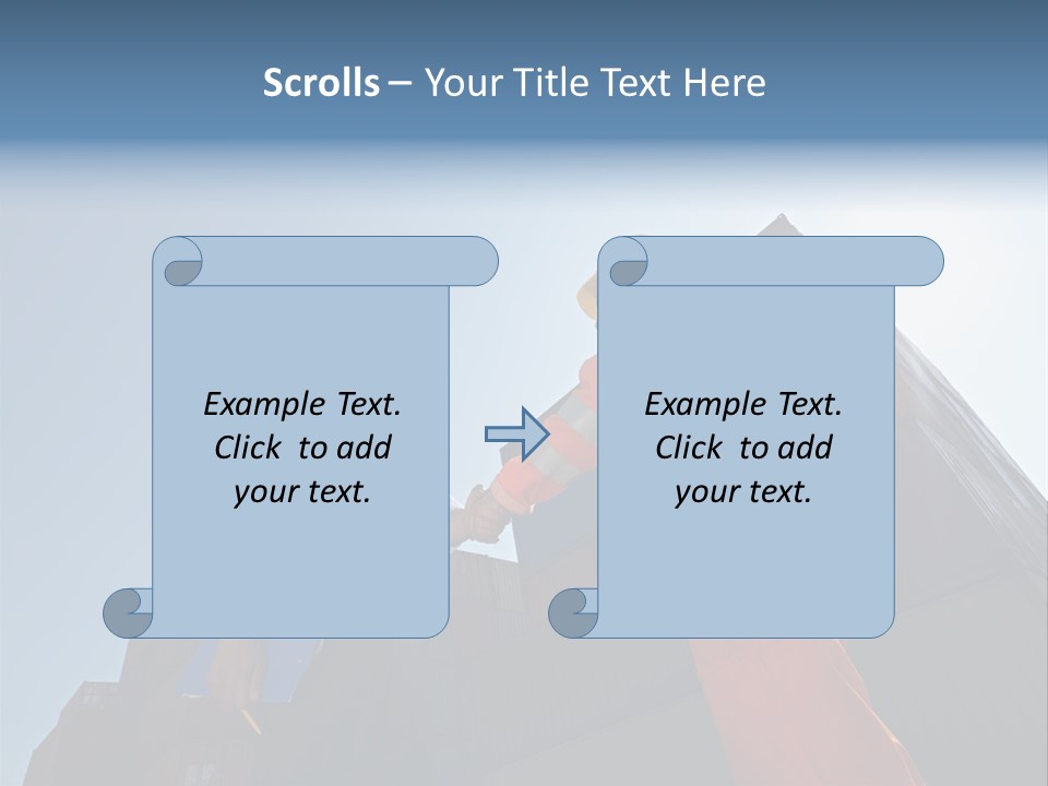Worker Shaking Hands PowerPoint Template