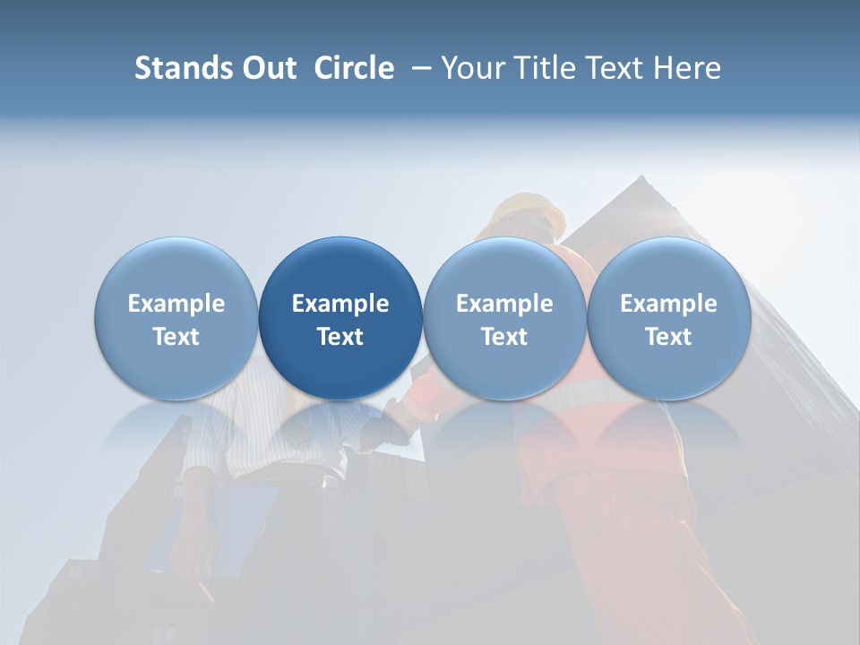 Worker Shaking Hands PowerPoint Template