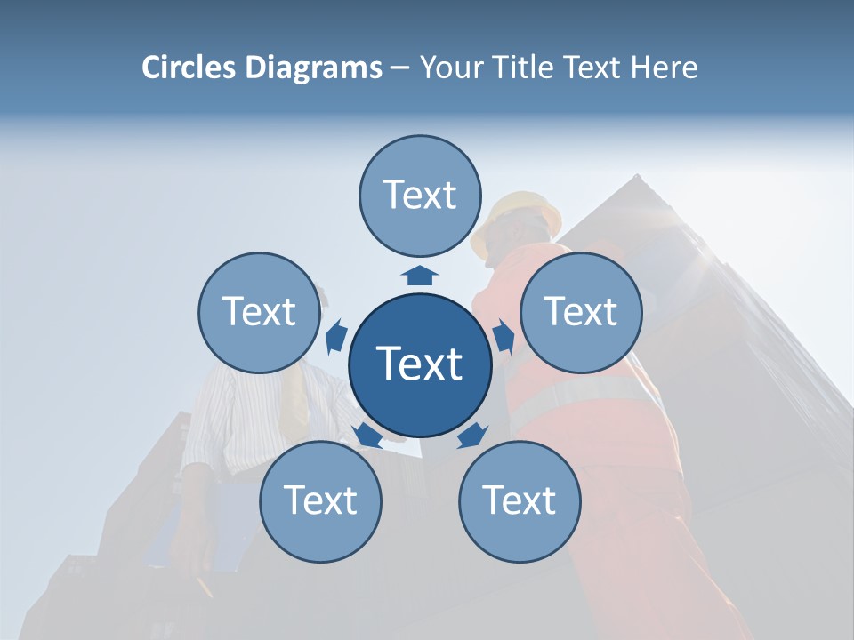 Worker Shaking Hands PowerPoint Template