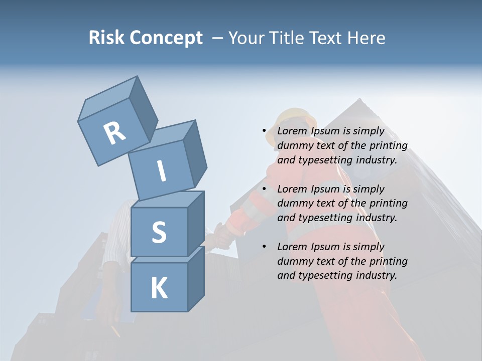 Worker Shaking Hands PowerPoint Template