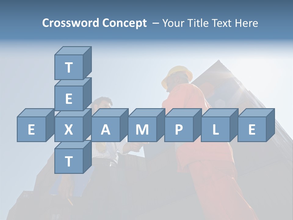 Worker Shaking Hands PowerPoint Template