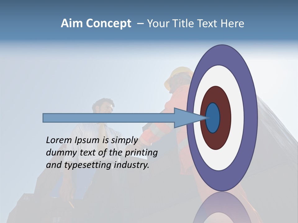 Worker Shaking Hands PowerPoint Template