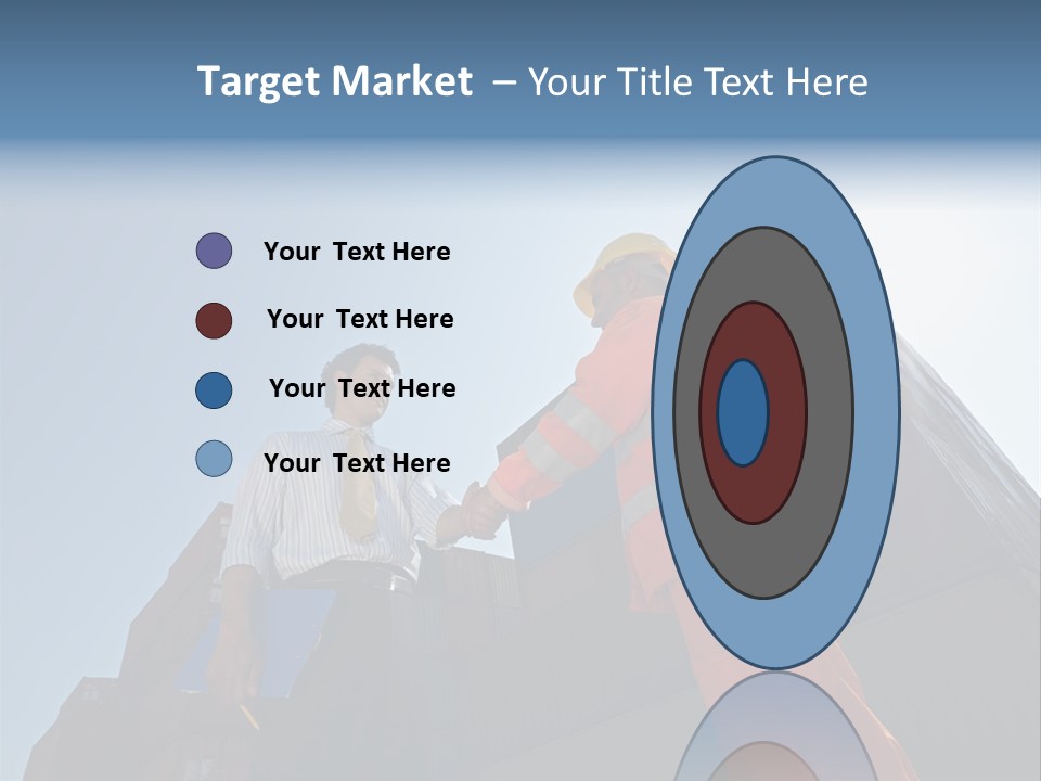 Worker Shaking Hands PowerPoint Template