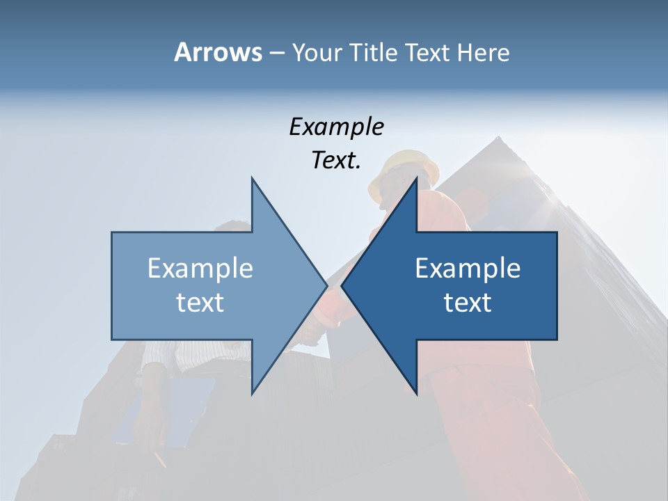 Worker Shaking Hands PowerPoint Template