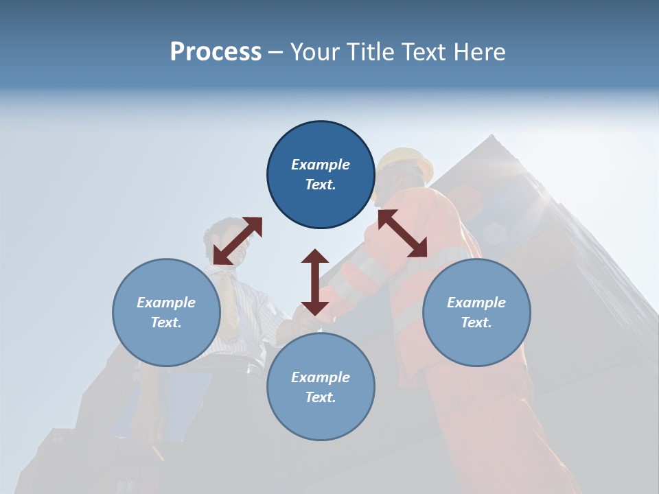 Worker Shaking Hands PowerPoint Template