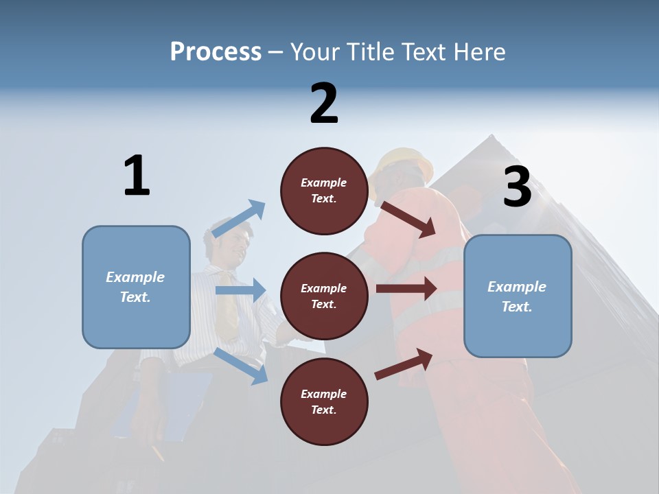 Worker Shaking Hands PowerPoint Template